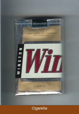 Winston Lights cigarettes soft box