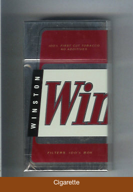 Winston Filters 100s cigarettes hard box