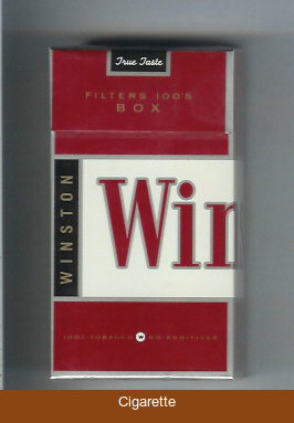 Winston Filters 100s Box cigarettes hard box