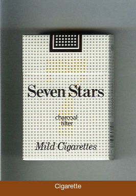 Seven Stars 7 Mild Cigarettes Charcoal Filter cigarettes hard box