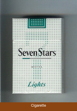 Seven Stars 7 Lights Menthol cigarettes hard box