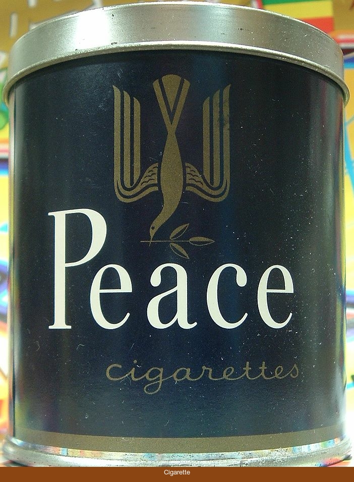 Peace blue 50 cigarettes can box
