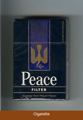 Peace Filter blue cigarettes hard box