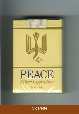 Peace yellow cigarettes soft box