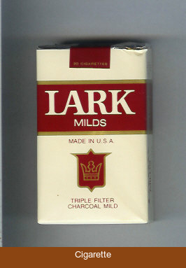 Lark Milds white and red Cigarettes soft box
