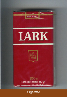 Lark 100s Charcoal Triple Filter red cigarettes soft box