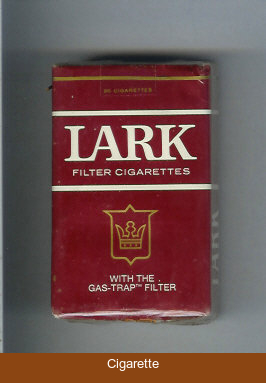 Lark Filter Cigarettes With the Gas-Trap Filter red soft box