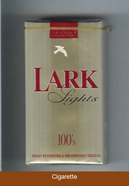 Lark Lights 100s grey Cigarettes soft box