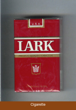 Lark Premium Quality Tobaccos Charcoal Filter red cigarettes soft box