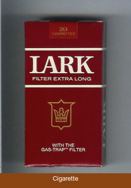 Lark Filter Extra Long With the Gas-Trap Filter red Cigarettes soft box