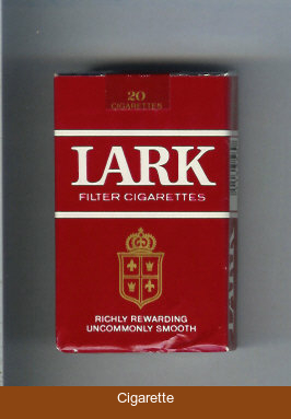 Lark Filter Cigarettes Richly Rewarding red soft box