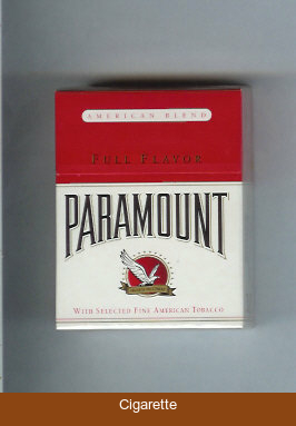 Paramount Full Flavor American Blend cigarettes hard box