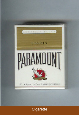 Paramount American Blend Lights cigarettes hard box