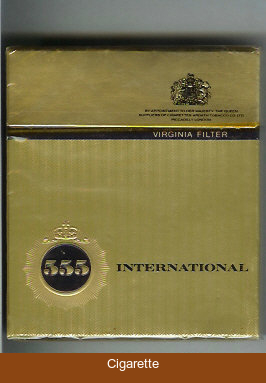 555 International virging filter Cigarettes