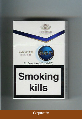 555 Smooth White Cigarettes Low Tar English version