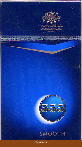 555 Smooth Full Flavour cigarettes 100 hard box English version