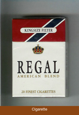 Regal American Blend cigarettes hard box
