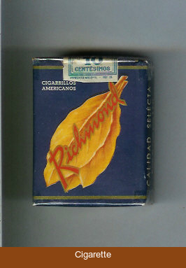 Richmond Cigarillos Americanos cigarettes black and yellow soft box