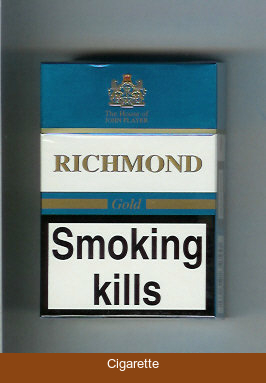 Richmond Gold cigarettes hard box