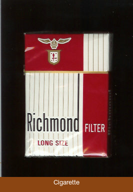 Richmond Filter Long Size cigarettes hard box