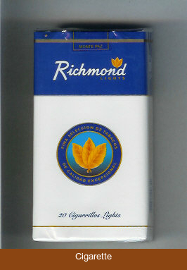 Richmond Lights 100s cigarettes soft box