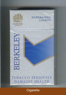 Berkeley superngs lights cigarettes grey