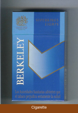 Berkeley superngs lights cigarettes blue