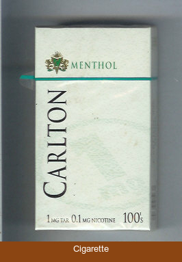 Carlton Menthol Filter 100's cigarettes 1mg tar