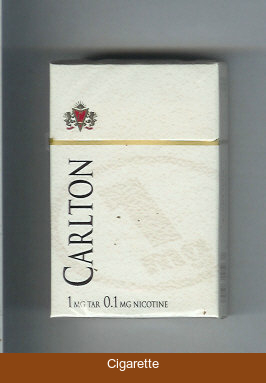 Carlton 1mg tar cigarettes hard box