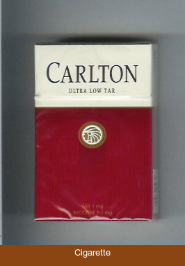 Carlton ultra low tar cigarettes