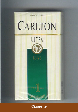 Carlton Ultra Slims Menthol Tar 1 mg cigarettes