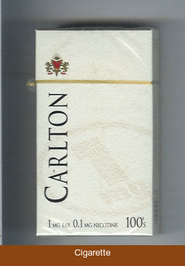 Carlton 100s cigarettes 1mg tar hard box
