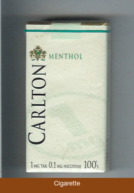Carlton Menthol Filter 100's cigarettes soft box