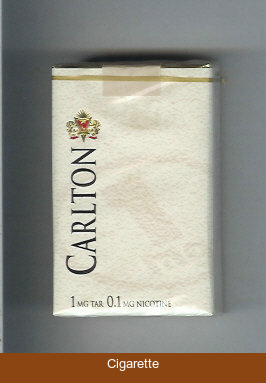 Carlton 1mg tar cigarettes soft box