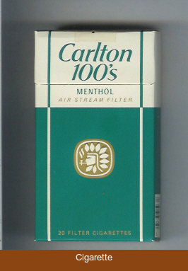 Carlton Menthol 100s cigarettes air stream filter