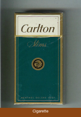 Carlton Slims Menthol Deluxe 100s cigarettes