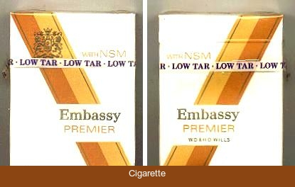 Embassy Premier with NSM cigarettes hard box