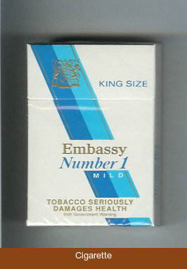 Embassy Number 1 Mild cigarettes hard box