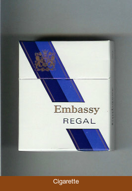 Embassy Regal cigarettes hard box