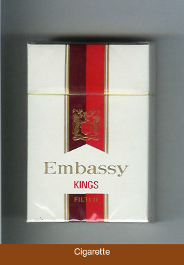Embassy Kings Filter cigarettes hard box