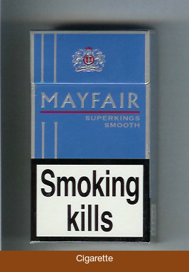 Mayfair Super Kings Smooth 100s cigarettes hard box