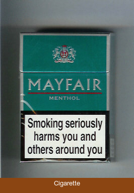 Mayfair Menthol cigarettes hard box