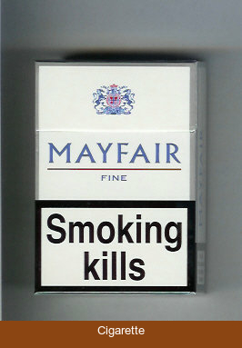 Mayfair Fine cigarettes hard box