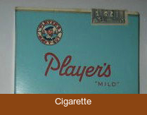 Player's Mild Plain 25 cigarettes wide flat hard box