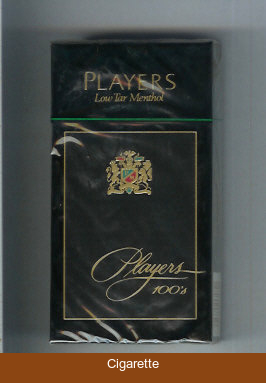 Players Low Tar Menthol 100s cigarettes hard box