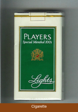 Players Special Menthol Lights 100s cigarettes soft box