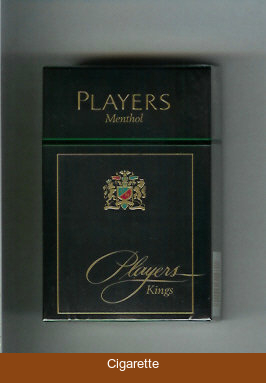 Players Menthol cigarettes hard box