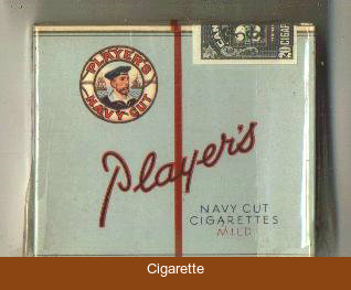Player's Mild Navy Cut cigarettes hard box
