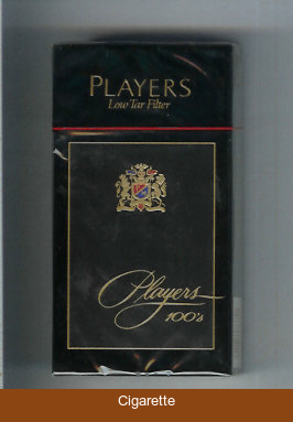 Players Low Tar Filter 100s cigarettes hard box