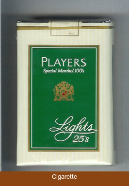 Players Special Menthol Lights 100s 25 cigarettes soft box